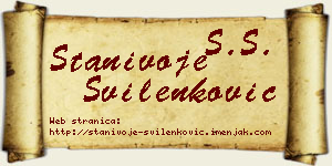 Stanivoje Svilenković vizit kartica